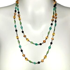 Vintage Beads and Stones 24" Necklace